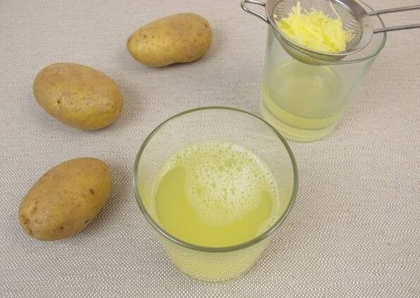Take potato juice on an empty stomach for high acidity of stomach