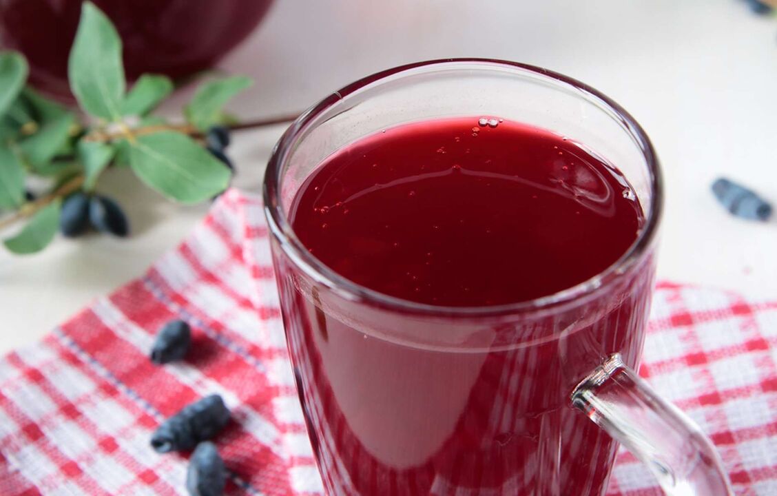 Berry jelly on drinking diet